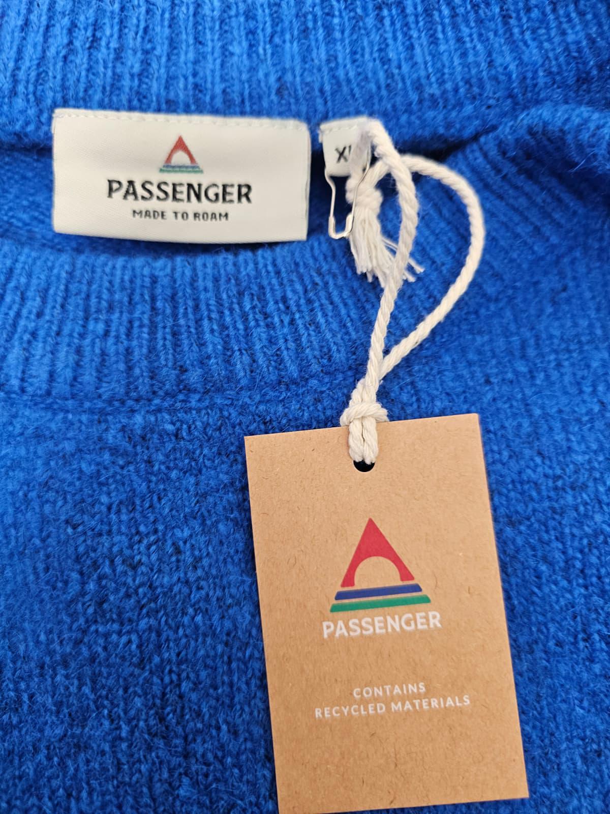 Passenger Womens Blue Pullover Knitted Style Sweater/Jumper - XL - Blue