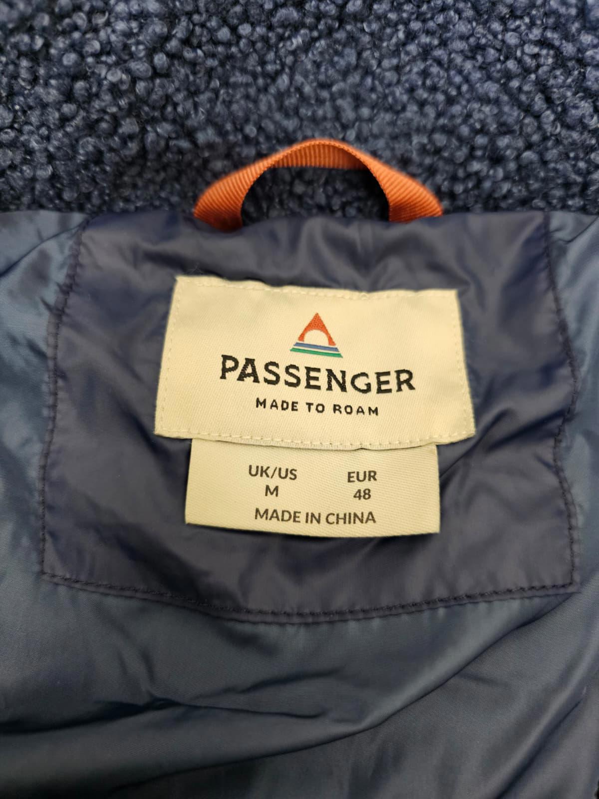 Passenger Mens Journey Full Zip Part Sherpa/Teddy Puffer Jacket/Coat - M/Medium