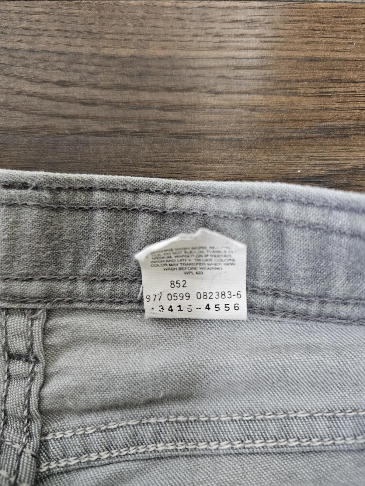 Levi's Mens Y2K Grey Jeans Straight Leg Fit - W31/31L Denim Trousers Bottoms