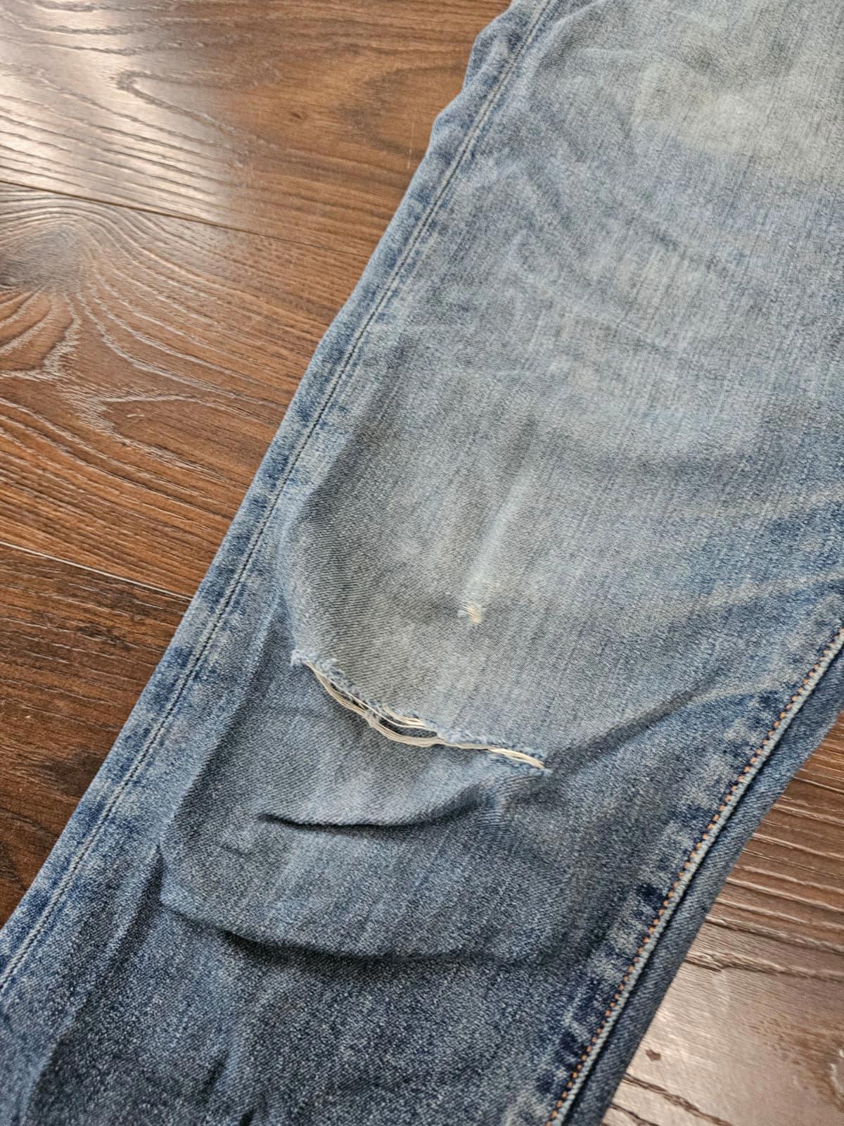 Levi's Mens Blue Ripped Jeans 510 Skinny Fit - W32/32L Denim Trousers Bottoms