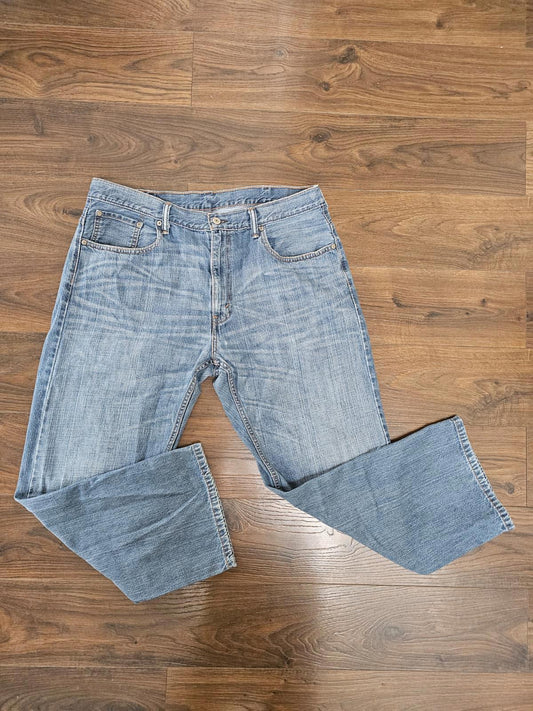 Levi's Mens Blue Jeans 569 Loose Straight Fit - W38/L29 Denim Trousers Bottoms