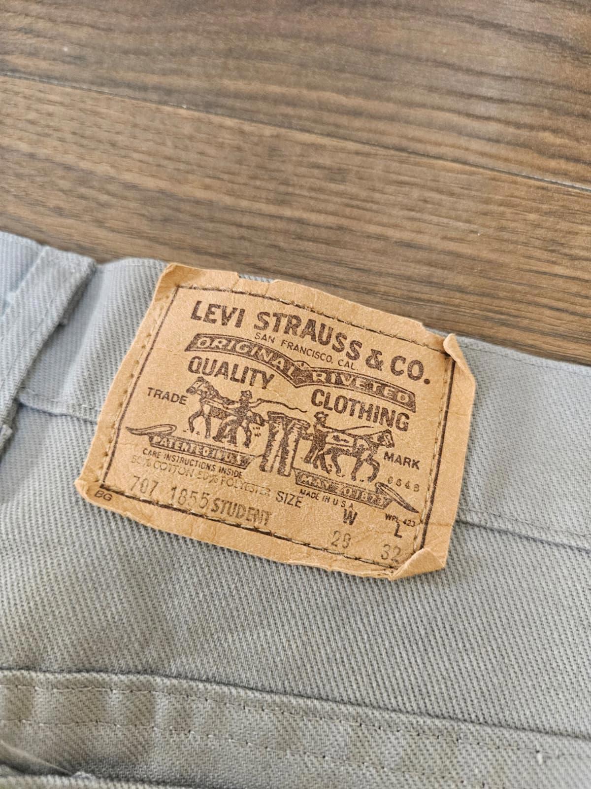 Levi's Vintage 90's Womens Grey Jeans Student Fit - W28/31L Denim Trousers Bottoms