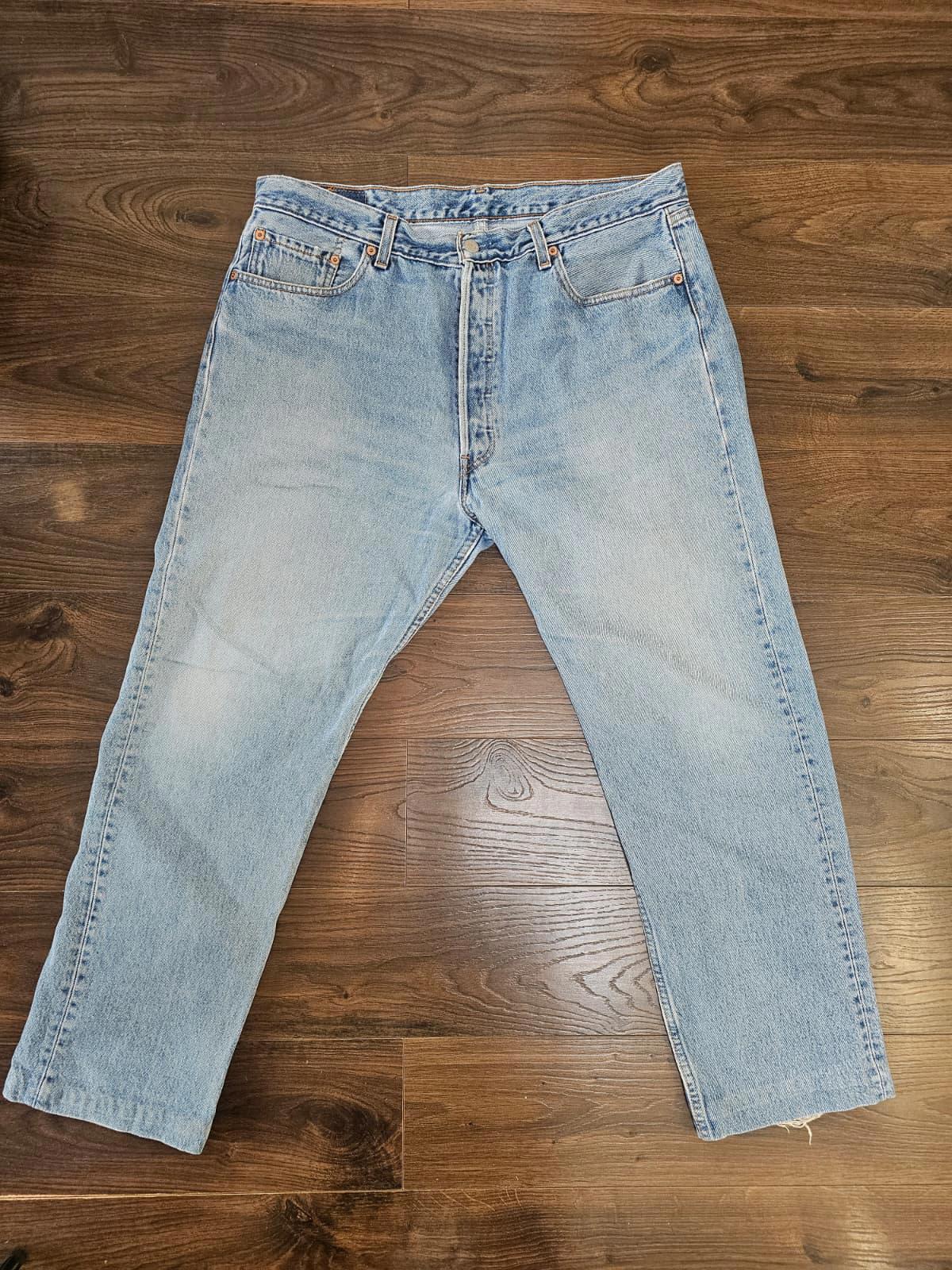 Levi's Mens Vintage 1990's Blue Jeans 501 Straight Fit - W37/29L Denim