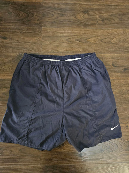 Nike Mens Vintage Y2K Activewear/Sport/Gym Shorts - XL/Extra Large - Navy
