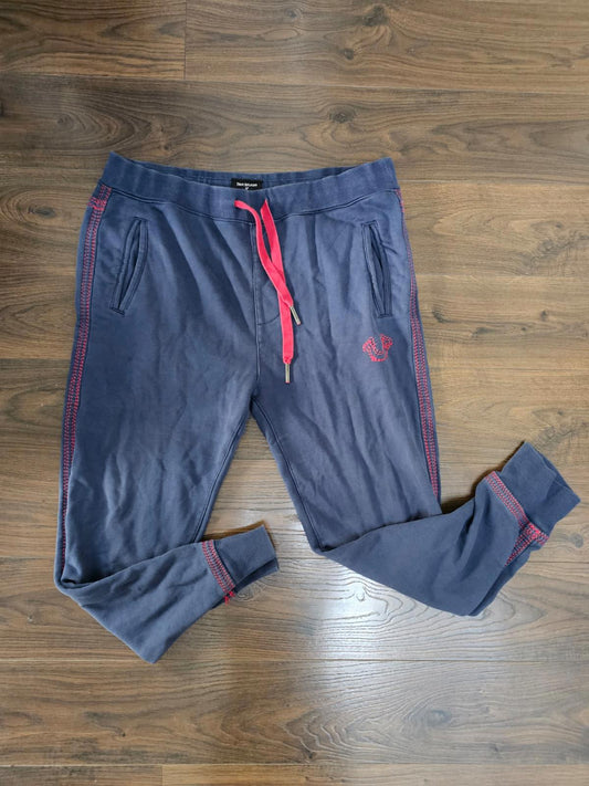 True Religion Sweat Pants/Joggers/Jogging Bottoms - XL/Extra Large - Navy/Red