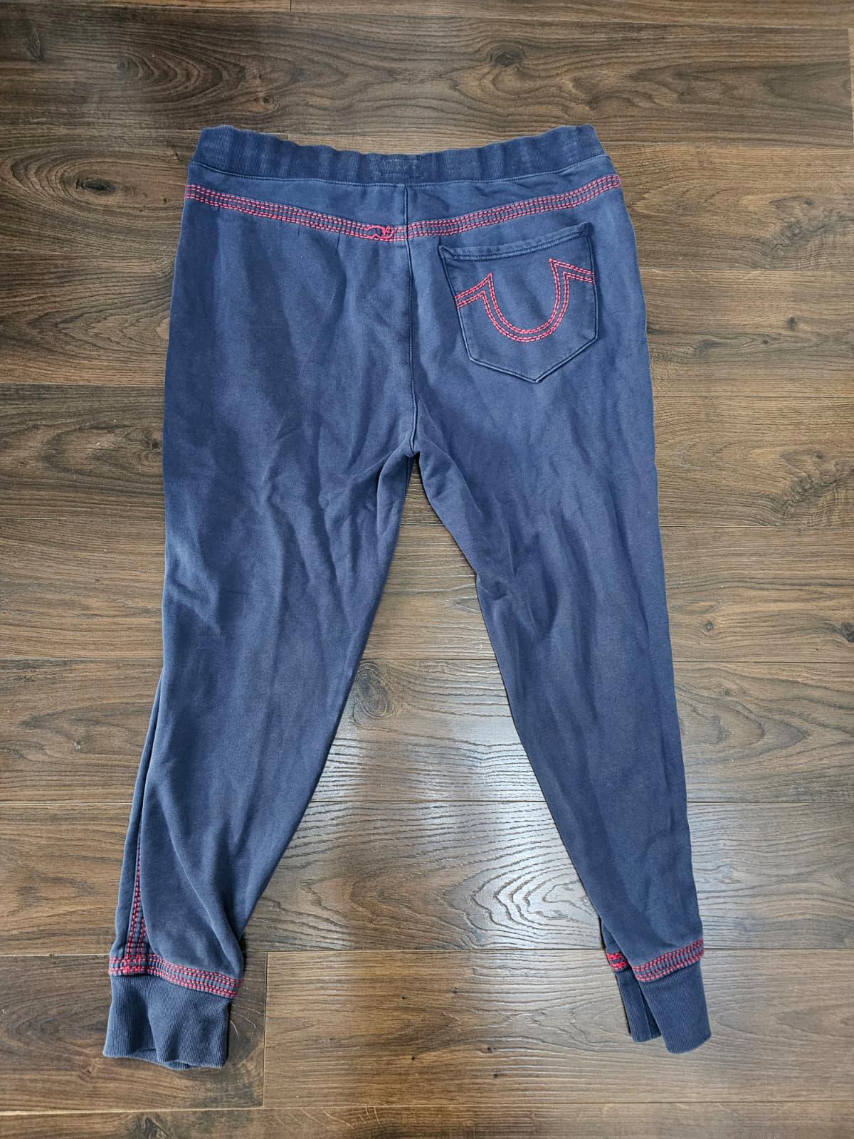 True Religion Sweat Pants/Joggers/Jogging Bottoms - XL/Extra Large - Navy/Red