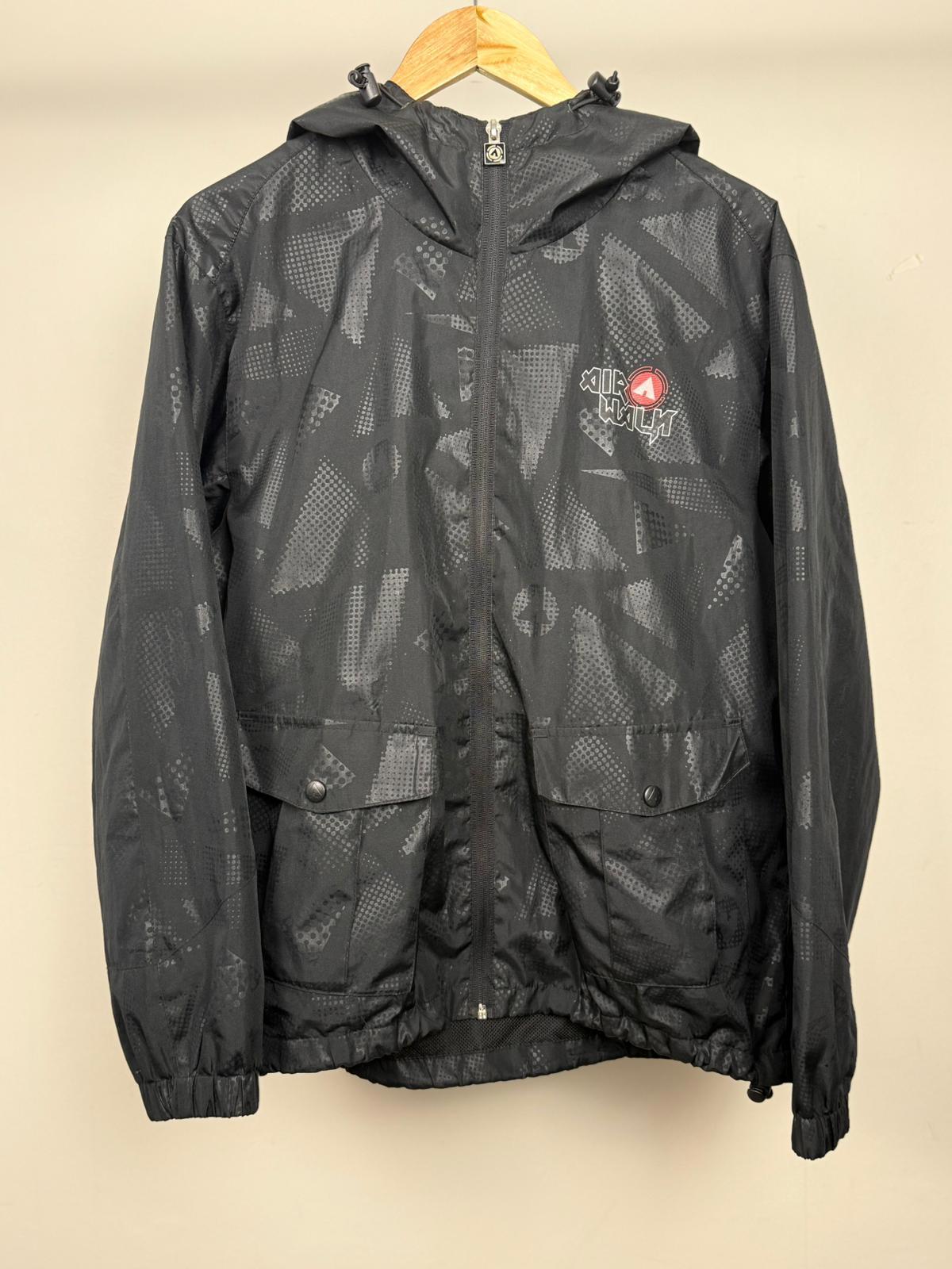 Airwalk Mens Vintage Full Zip Hooded Windbreaker Jacket - S/Small - Y2K/2000s