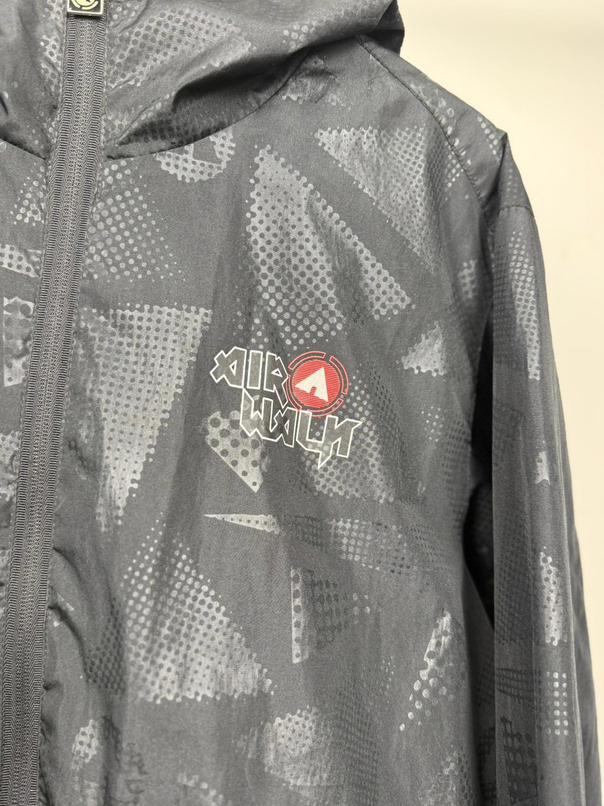 Airwalk Mens Vintage Full Zip Hooded Windbreaker Jacket - S/Small - Y2K/2000s