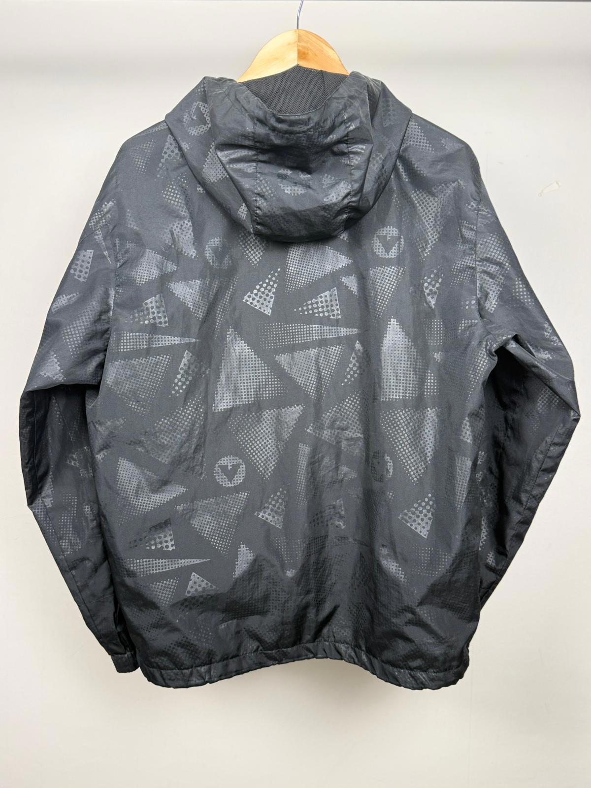 Airwalk Mens Vintage Full Zip Hooded Windbreaker Jacket - S/Small - Y2K/2000s