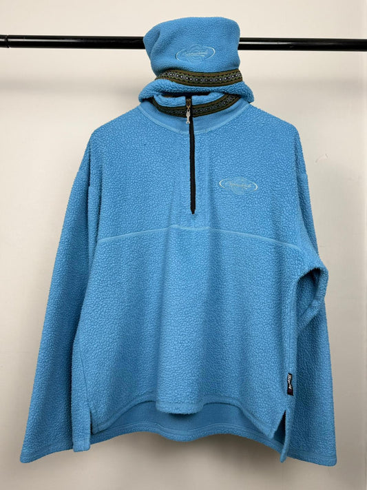Cannondale Polartec Rare 90's Pullover 1/4 Zip Fleece Jumper & Snood - M/Medium