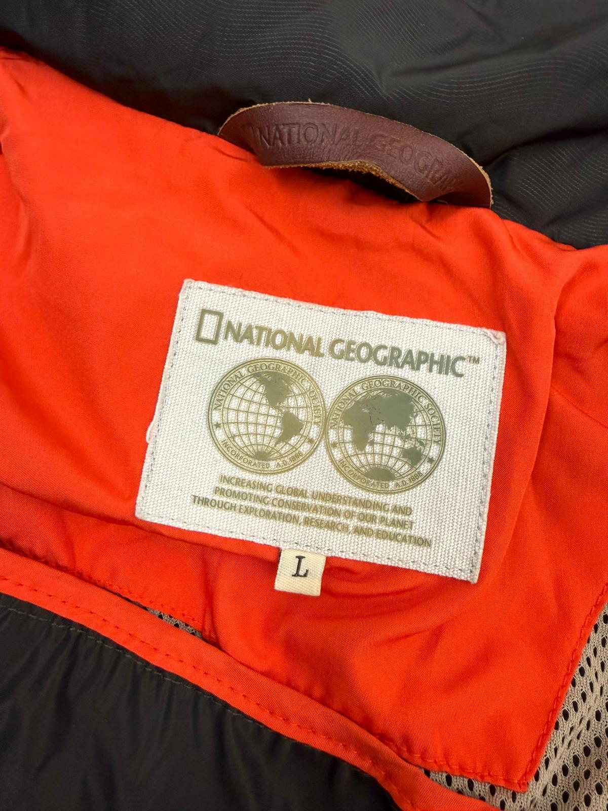 National Geographic Mens Full Zip Hooded Outdoor Wind/Rain Jacket - L/Large
