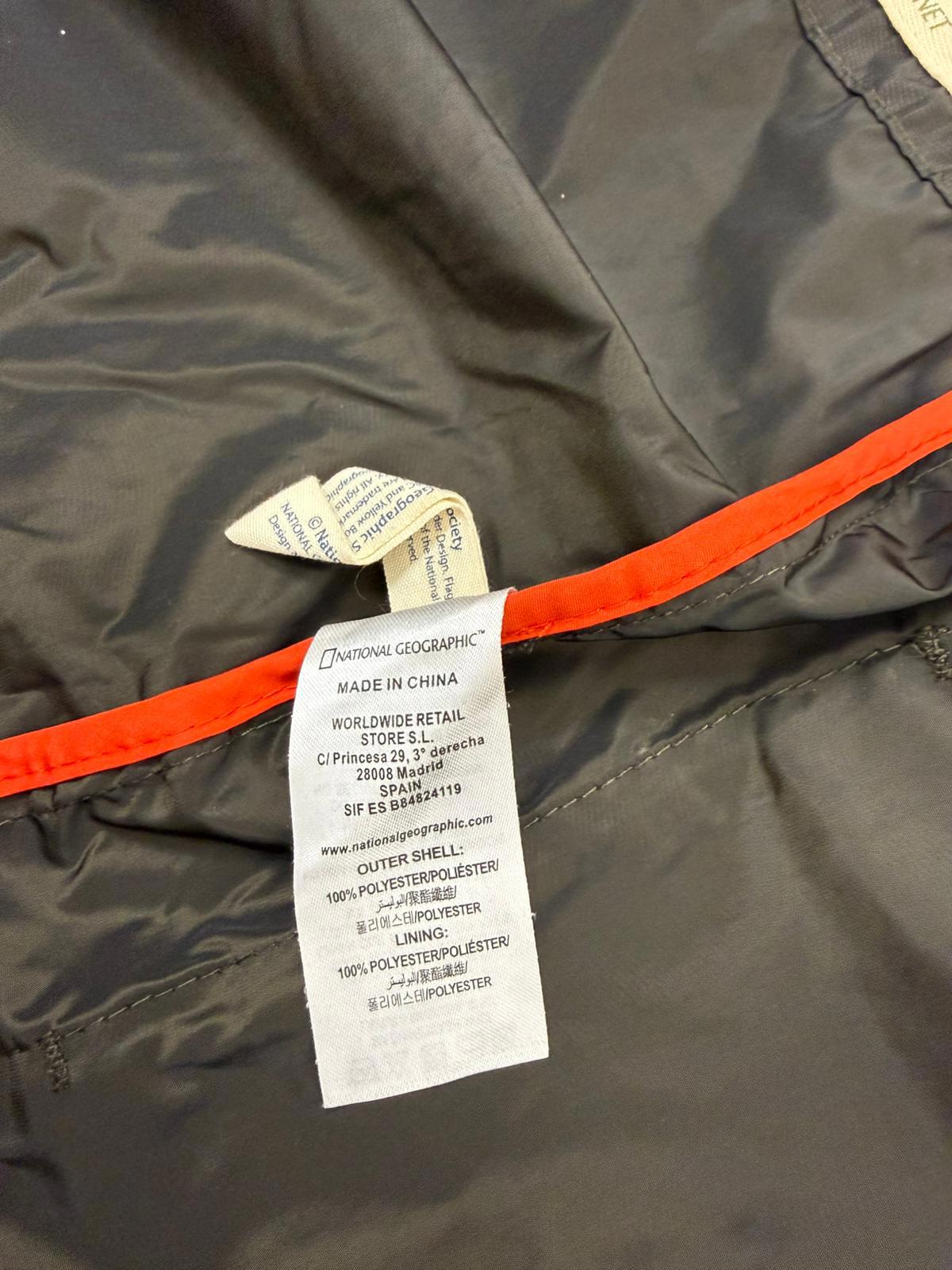 National Geographic Mens Full Zip Hooded Outdoor Wind/Rain Jacket - L/Large