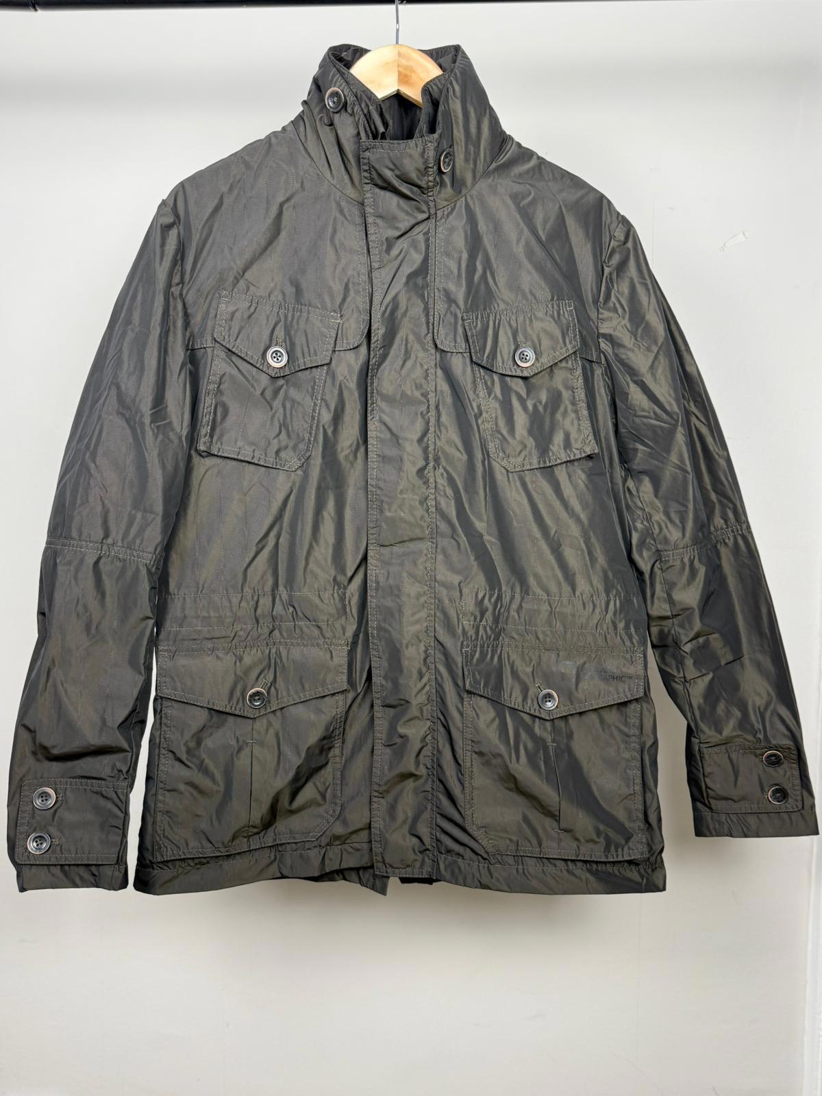 National Geographic Mens Full Zip Hooded Outdoor Wind/Rain Jacket - L/Large