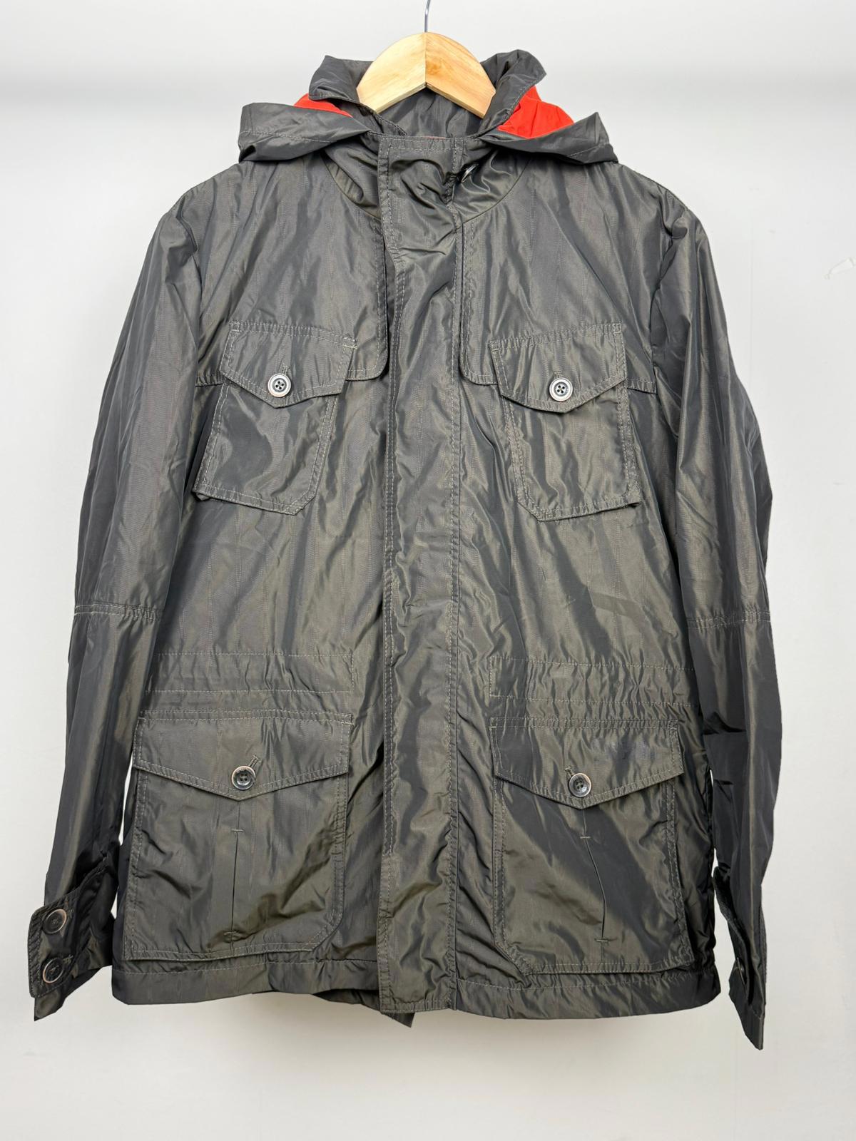 National Geographic Mens Full Zip Hooded Outdoor Wind/Rain Jacket - L/Large
