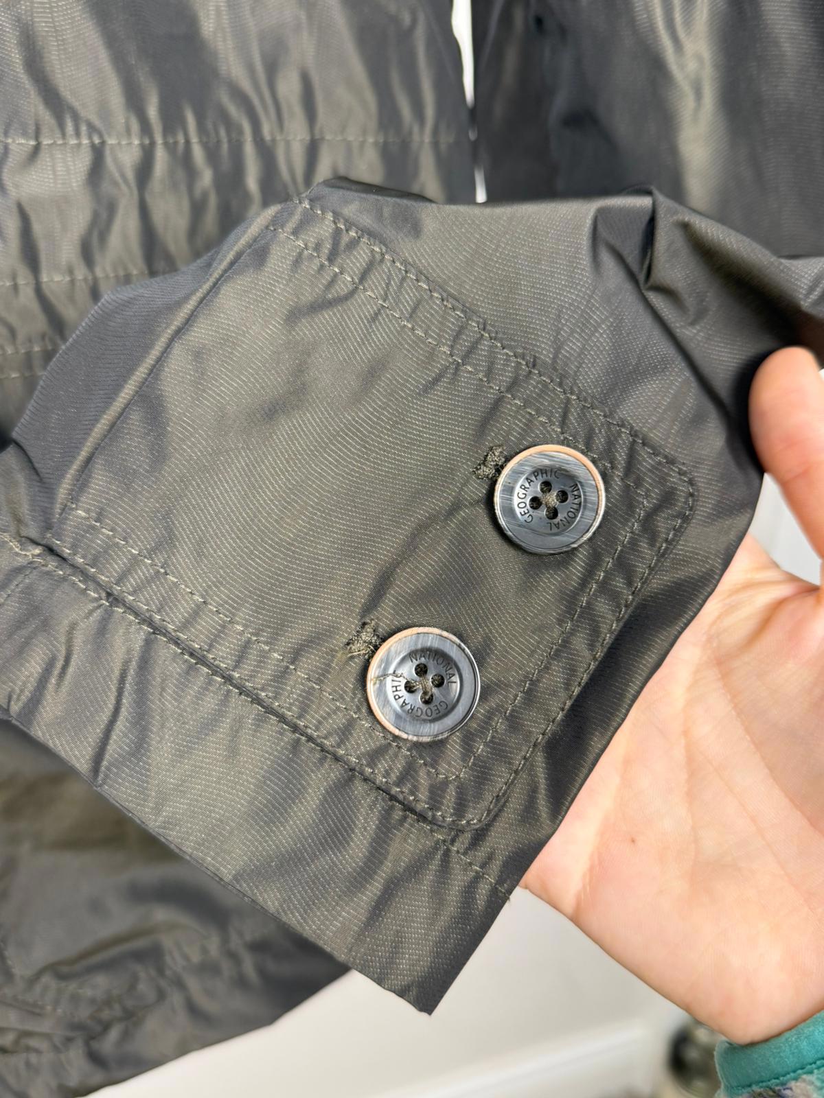 National Geographic Mens Full Zip Hooded Outdoor Wind/Rain Jacket - L/Large