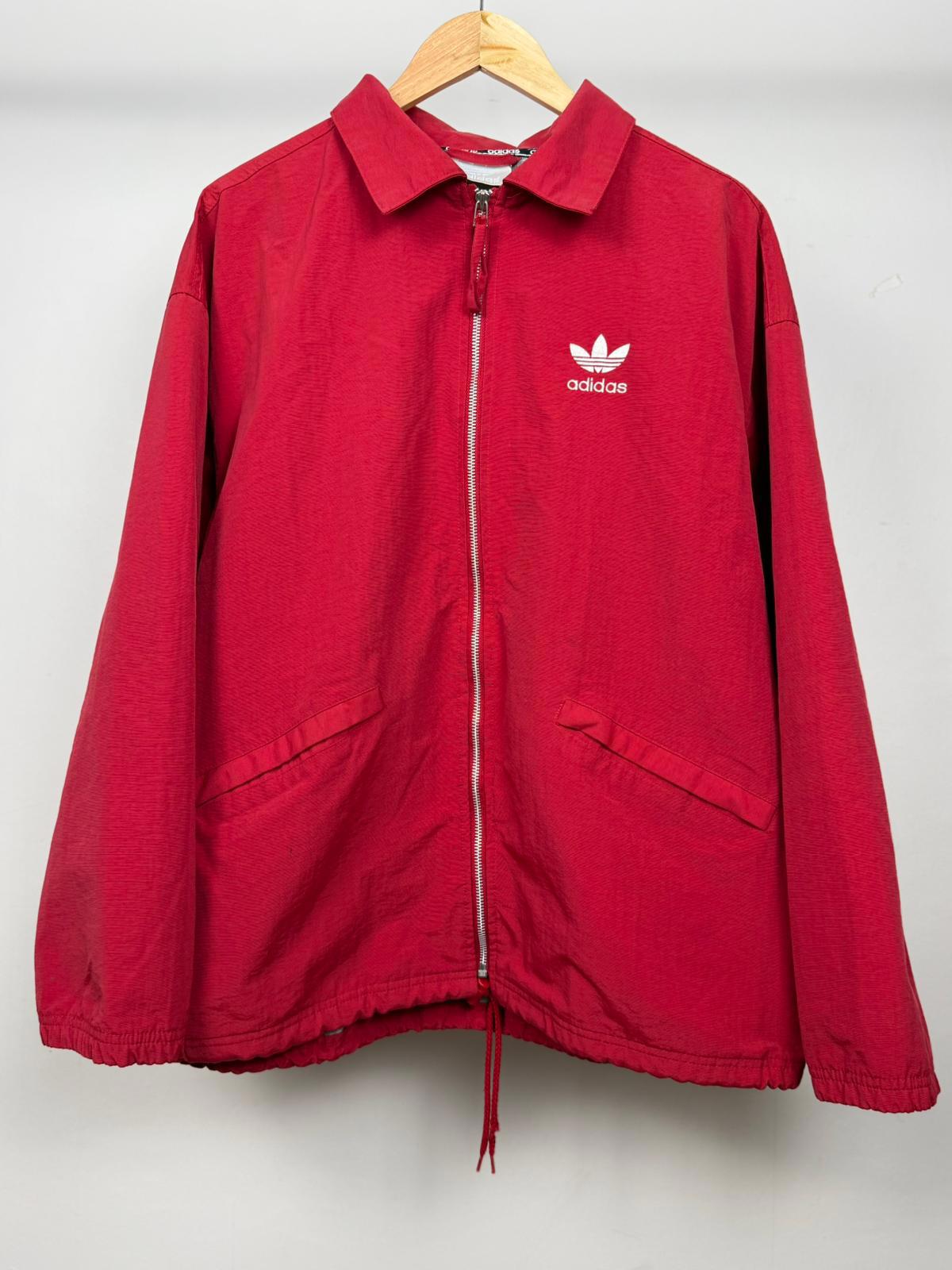 Adidas Originals Mens Vintage 90's Full Zip Windbreaker/Track Style Jacket - L