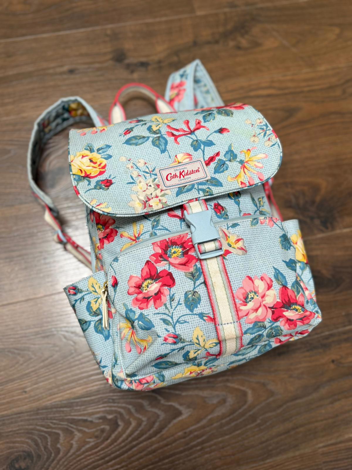 Cath Kidston Water Resistant Floral Print Back Pack/Ruck Sack - Uni School Work