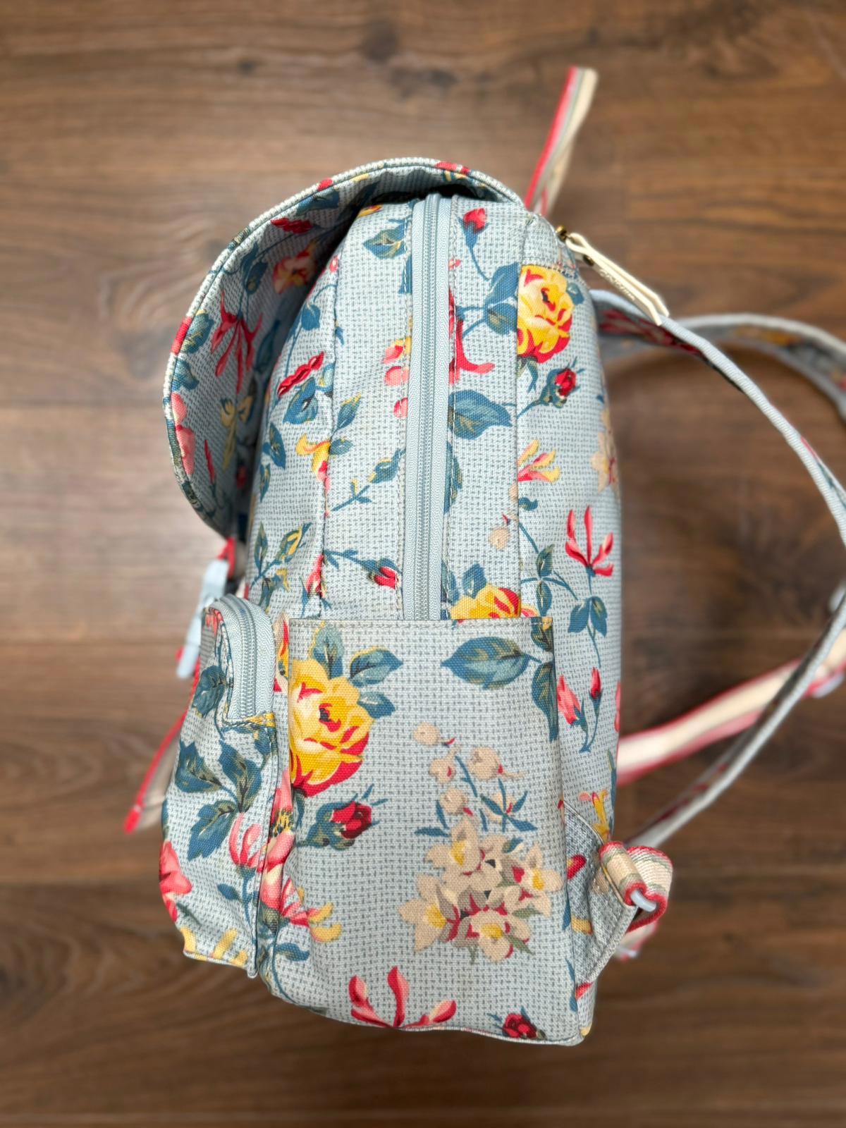 Cath Kidston Water Resistant Floral Print Back Pack/Ruck Sack - Uni School Work