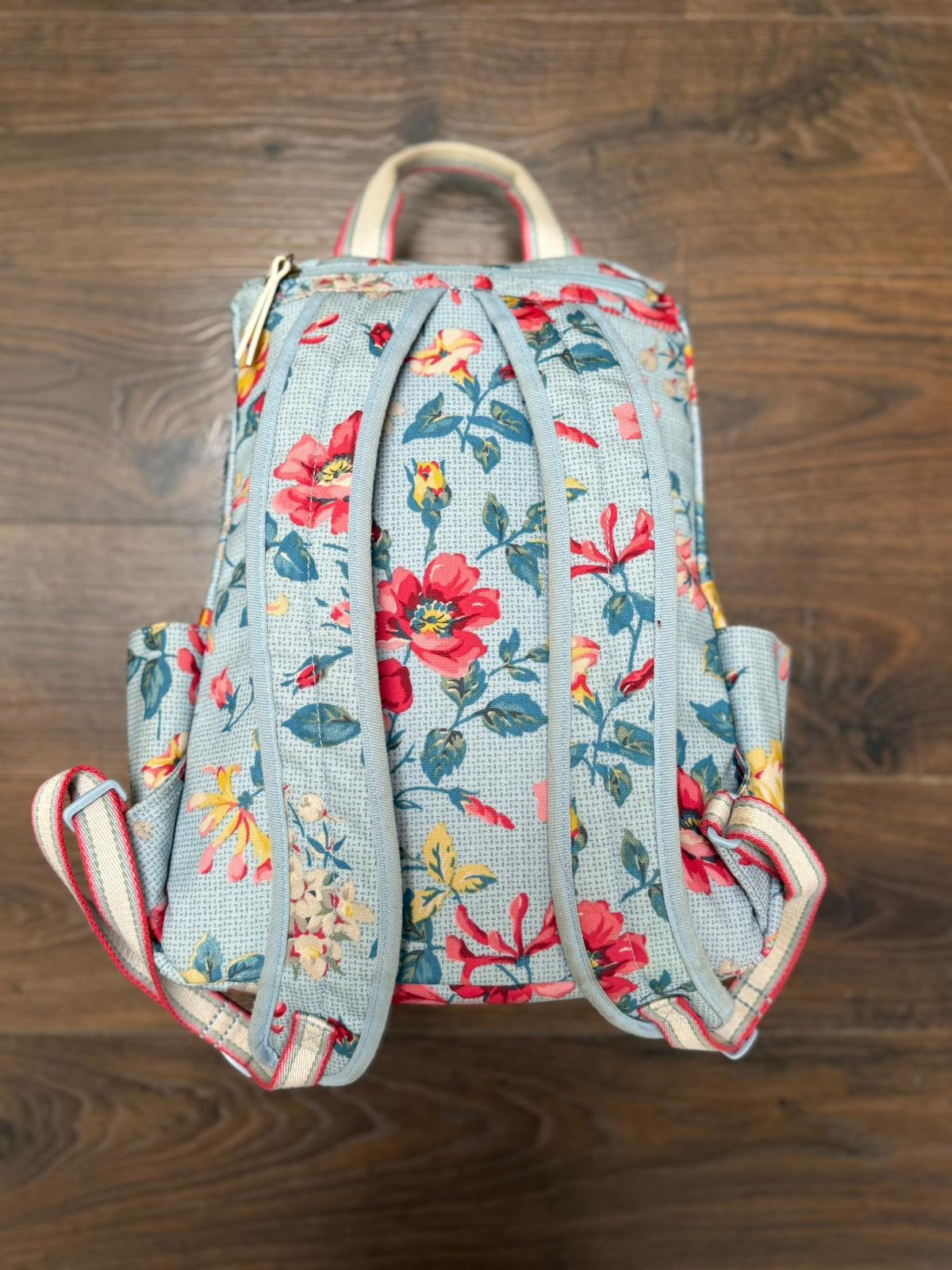 Cath Kidston Water Resistant Floral Print Back Pack/Ruck Sack - Uni School Work