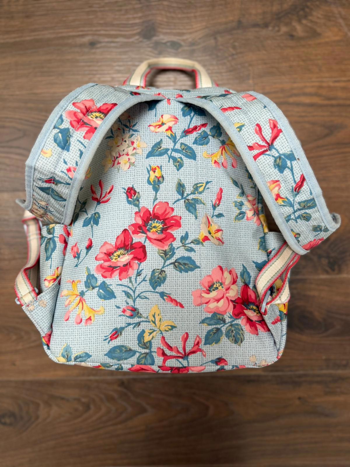 Cath Kidston Water Resistant Floral Print Back Pack/Ruck Sack - Uni School Work