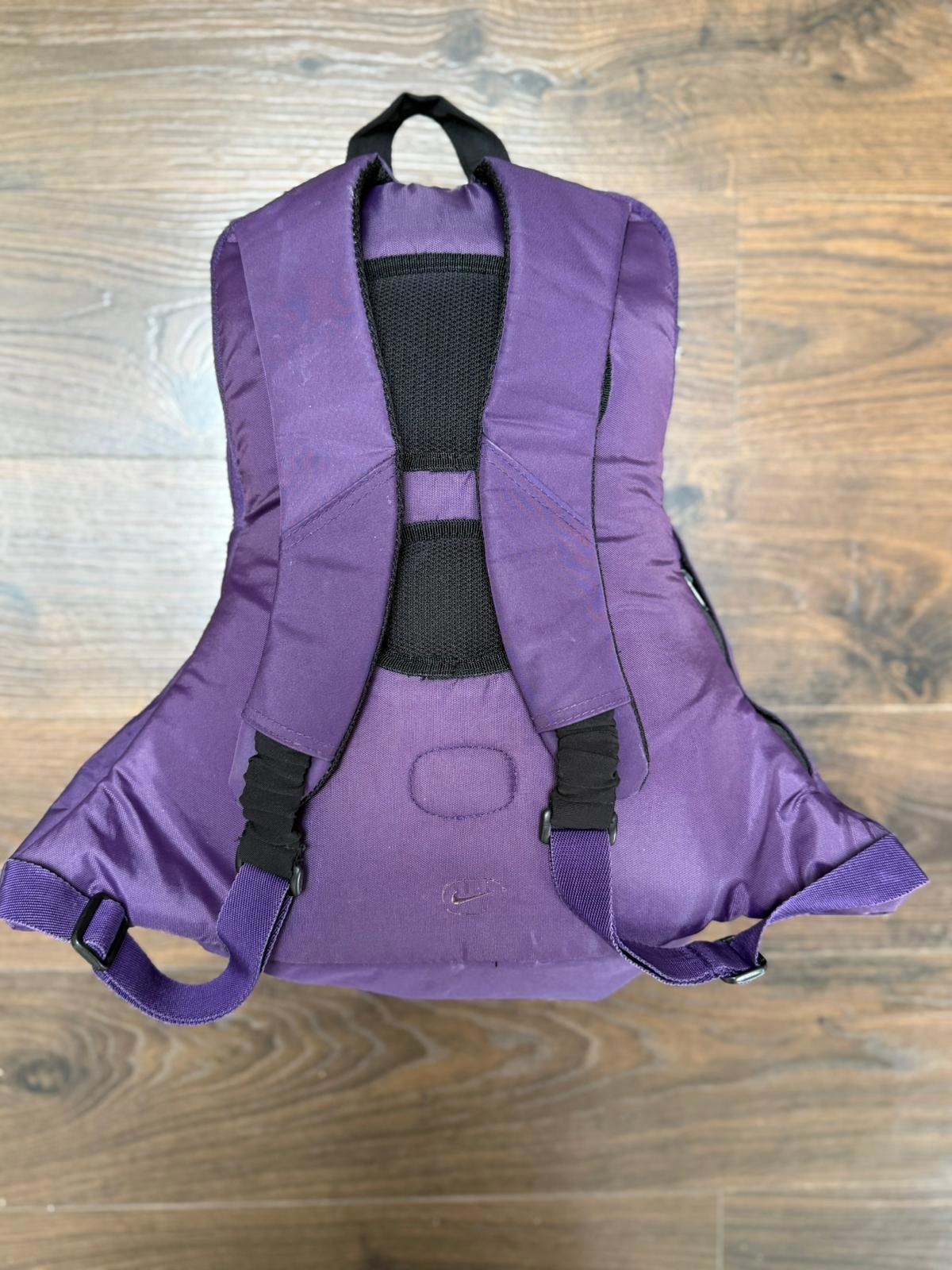 Nike Back Pack/Ruck Sack - School Uni Pe Travel Holiday Work - Purple/Black