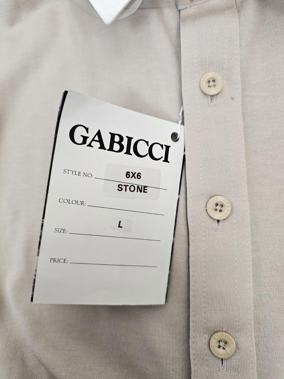 Gabicci Vintage Retro 80's Mens Embroidered golf Polo Shirt - NWT - L/large