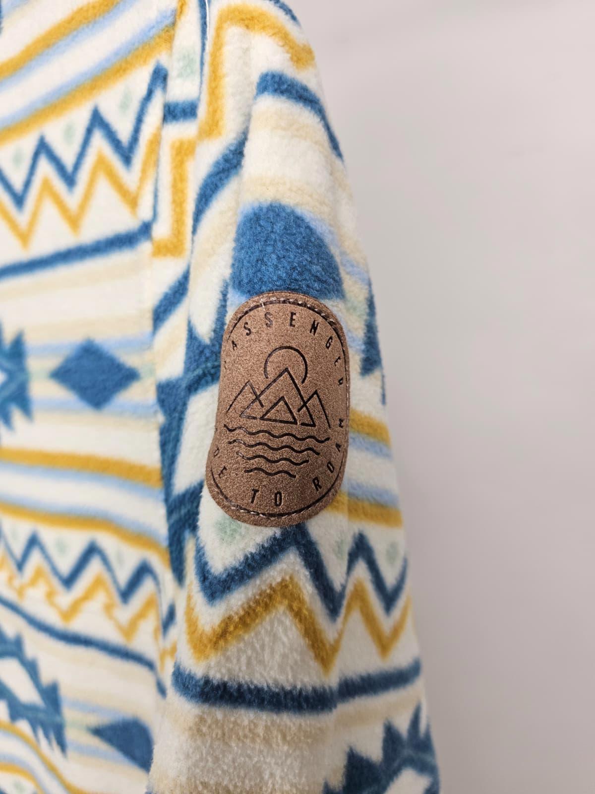Passenger Womens Pullover Snap Button Aztec Fleece Jumper - XS/Extra Small