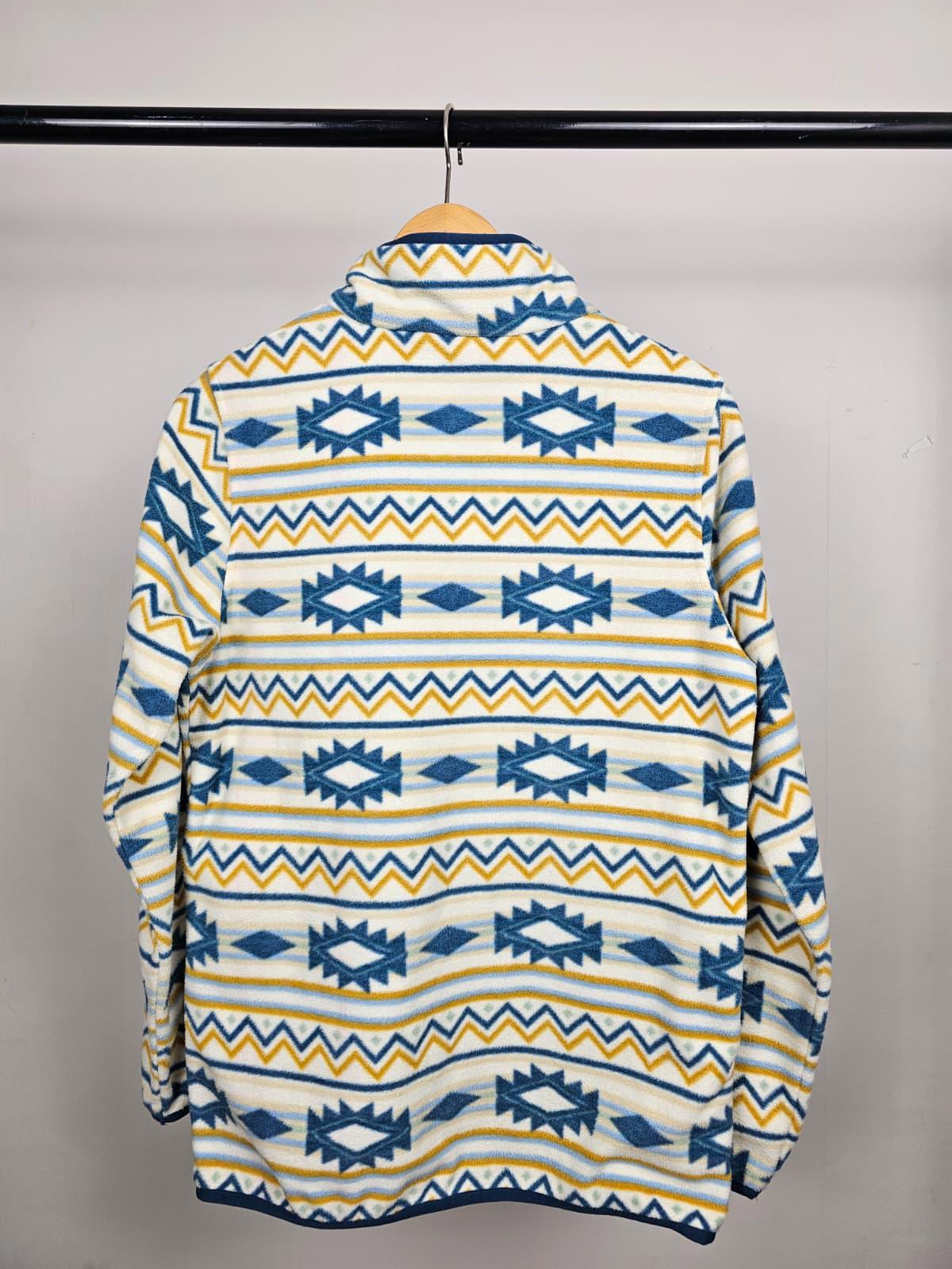 Passenger Womens Pullover Snap Button Aztec Fleece Jumper - XS/Extra Small