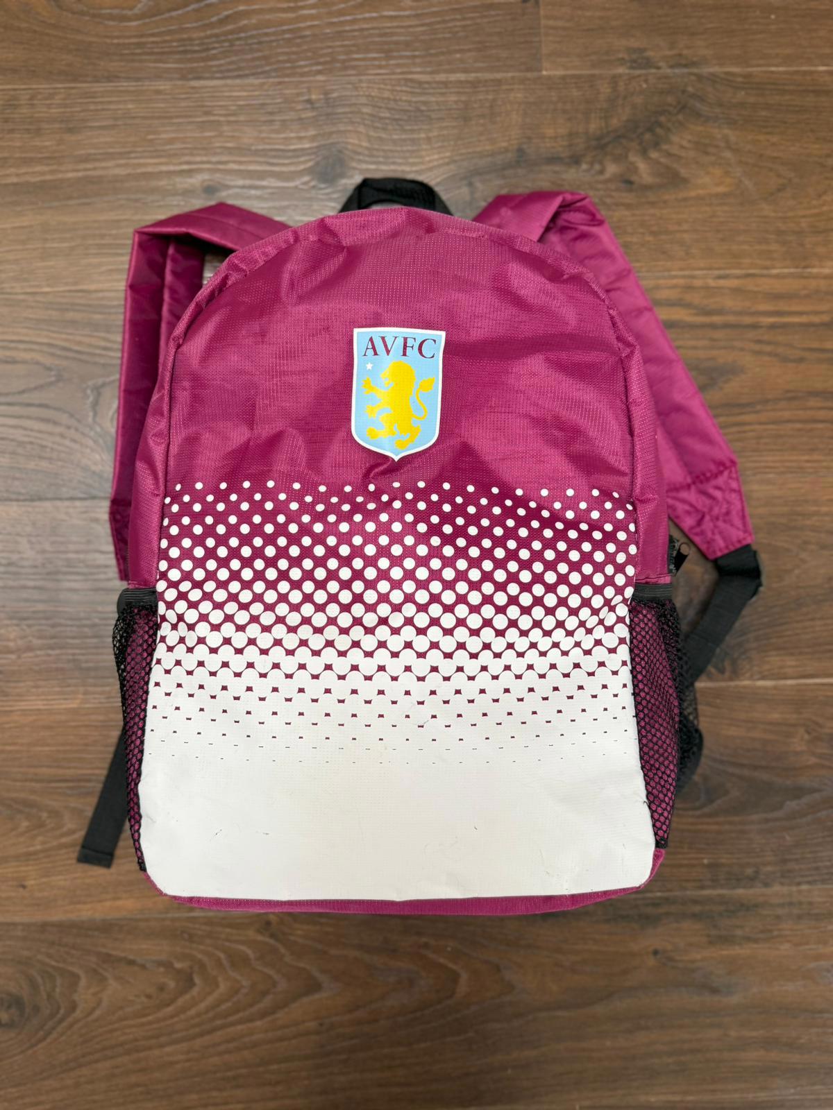 Aston Villa FC Aston Villa Football Fade Design Backpack/Rucksack - Unisex