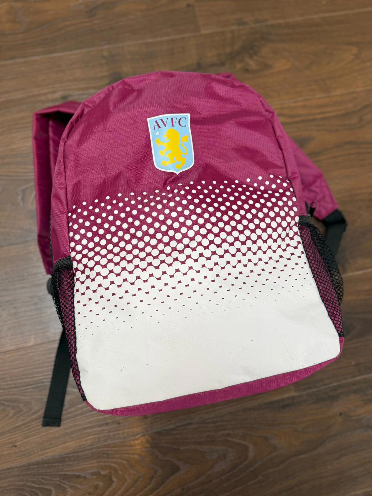 Aston Villa FC Aston Villa Football Fade Design Backpack/Rucksack - Unisex