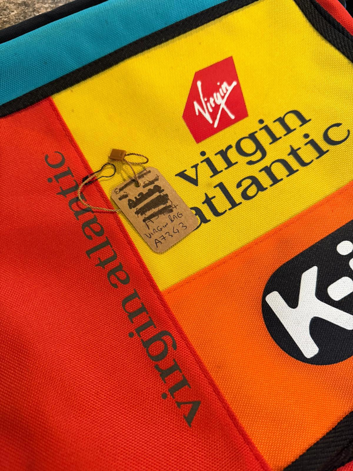Virgin Atlantic K-ID Y2K 2000's Small Satchel Style Back Pack Ruck Sack - Small