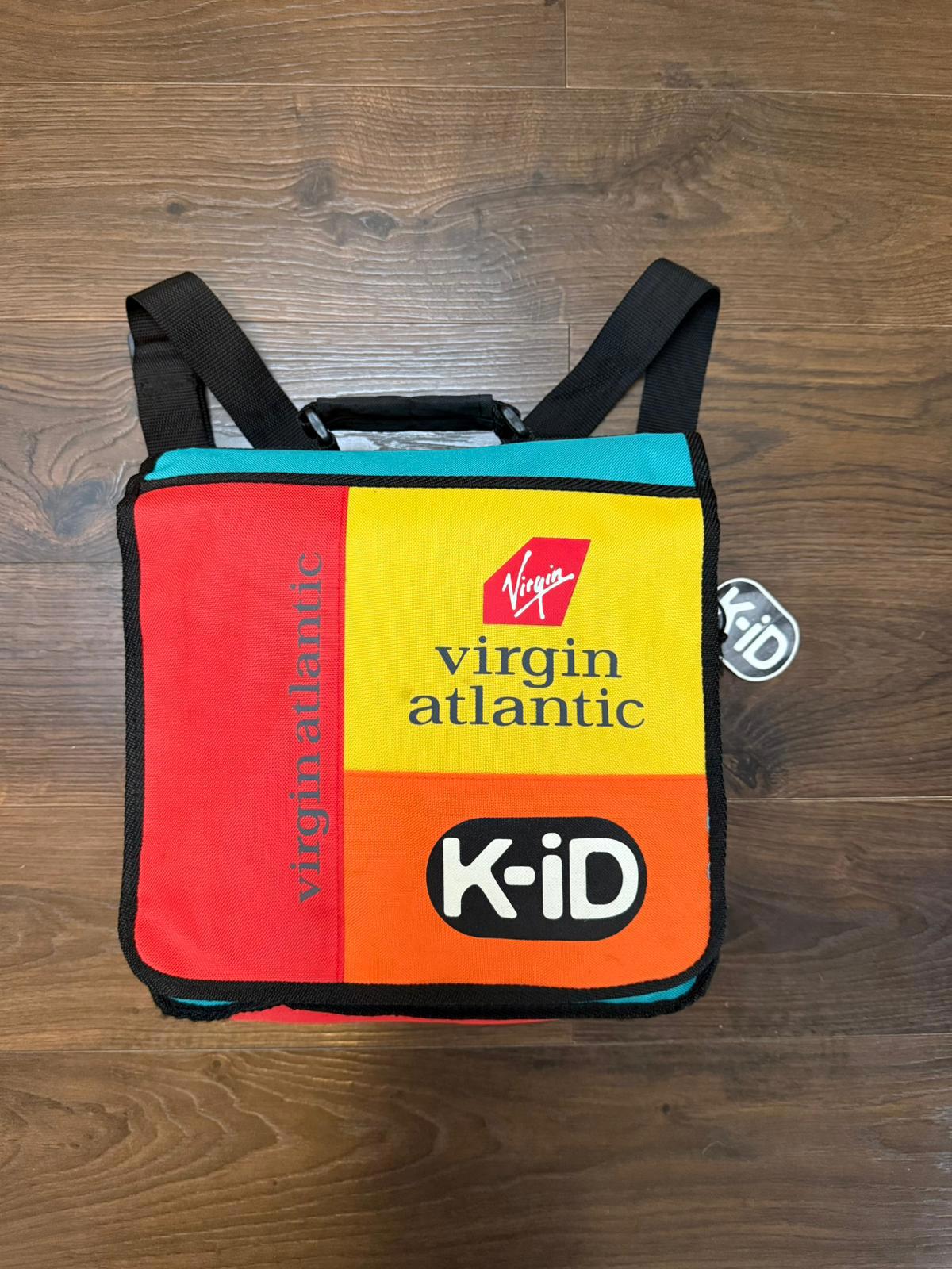 Virgin Atlantic K-ID Y2K 2000's Small Satchel Style Back Pack Ruck Sack - Small