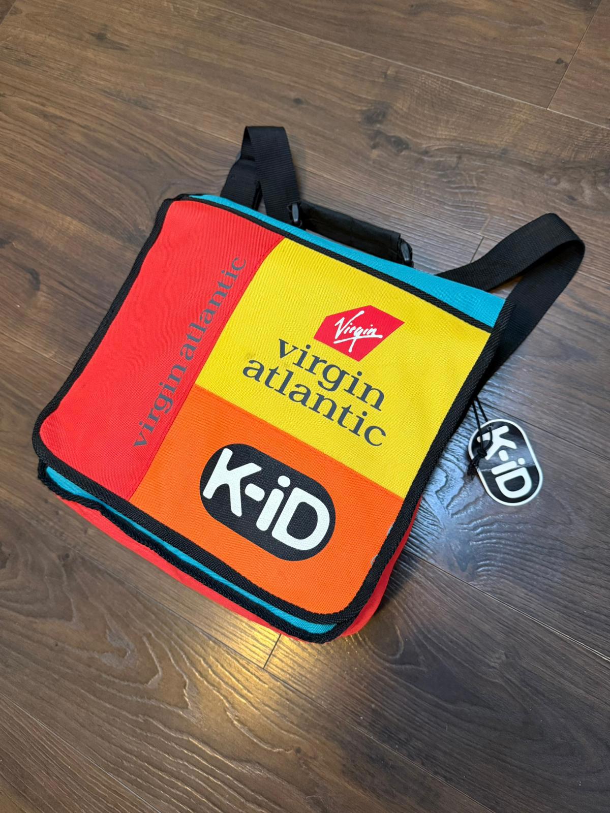 Virgin Atlantic K-ID Y2K 2000's Small Satchel Style Back Pack Ruck Sack - Small