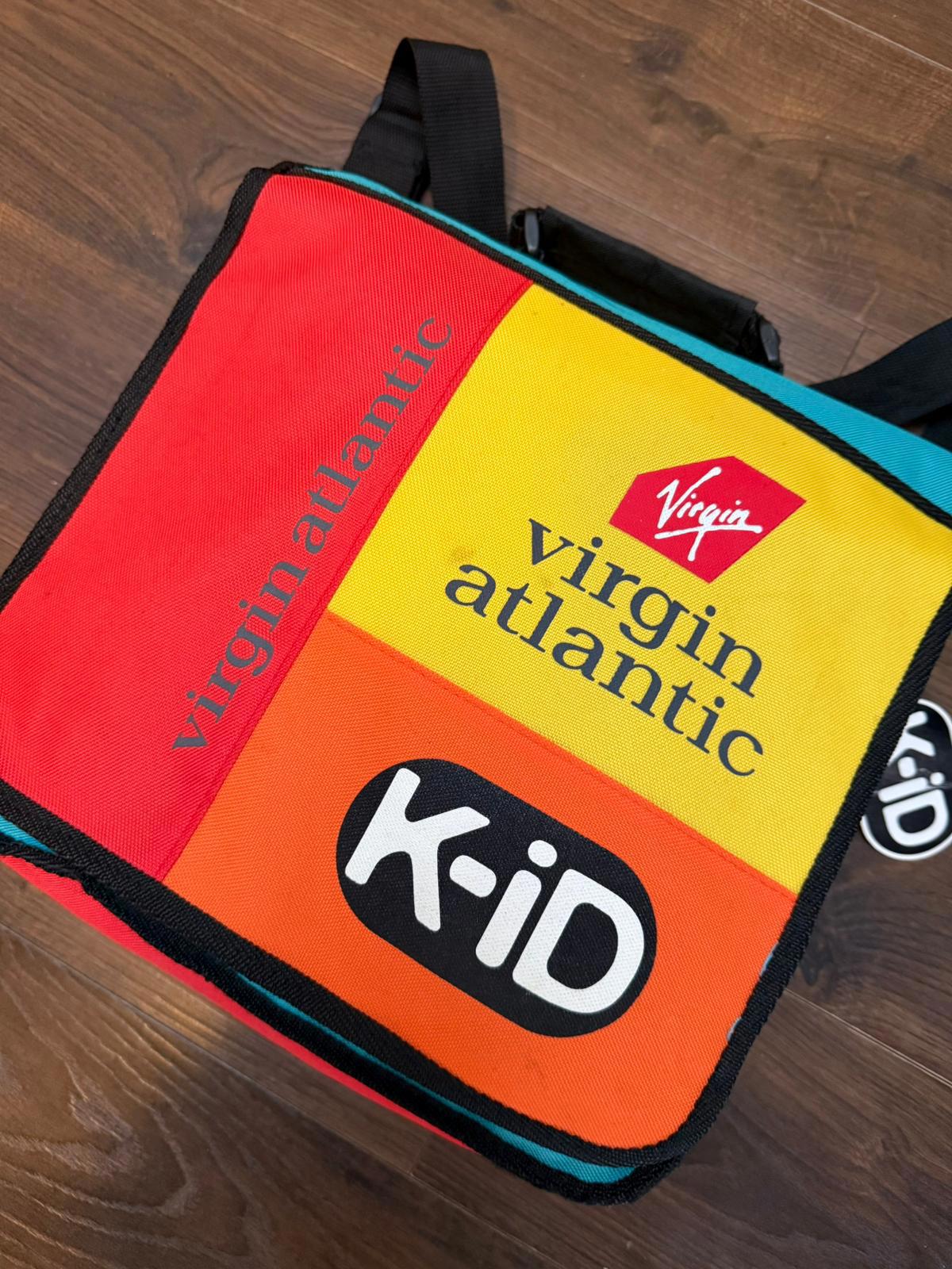 Virgin Atlantic K-ID Y2K 2000's Small Satchel Style Back Pack Ruck Sack - Small
