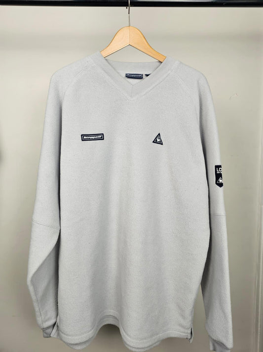 Le Coq Sportif Mens V Neck Pullover Fleece Jumper/Sweatshirt - L/Large