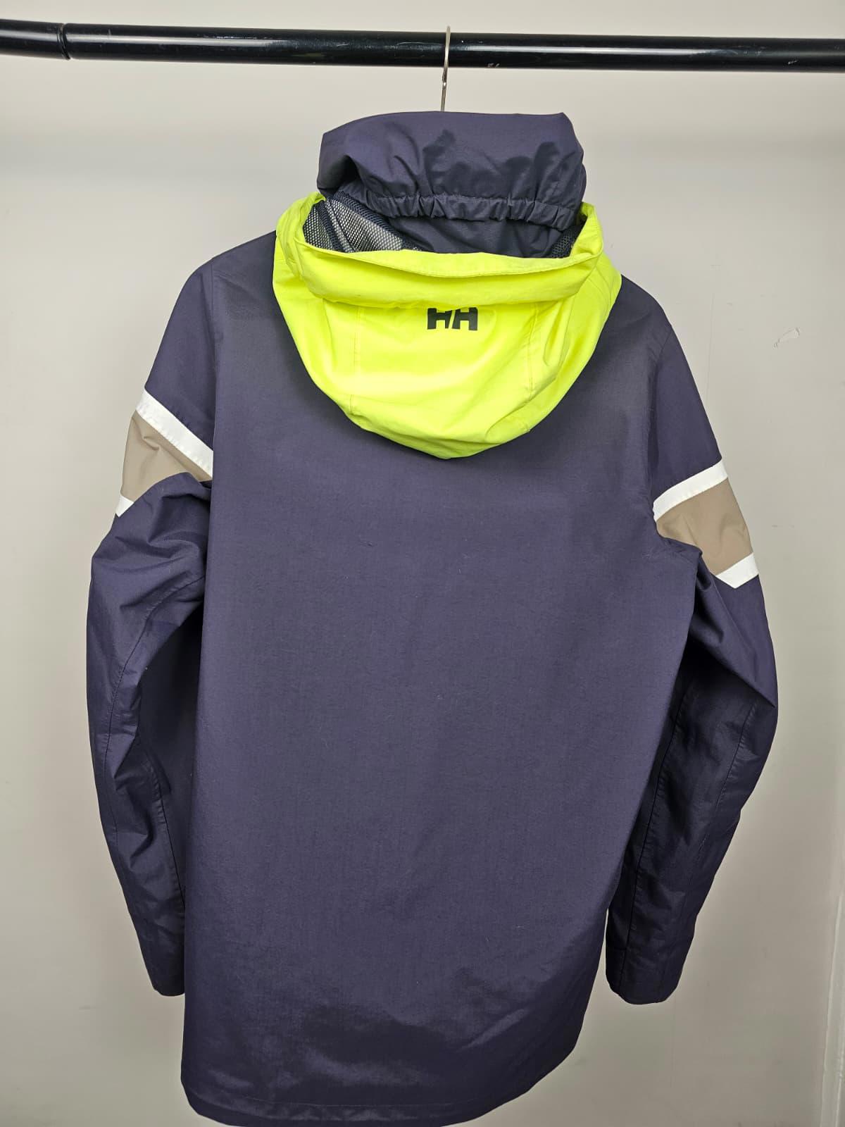 Helly Hansen Mens Salt Flag Full Zip Hooded Waterproof Sailing Jacket - L/Large
