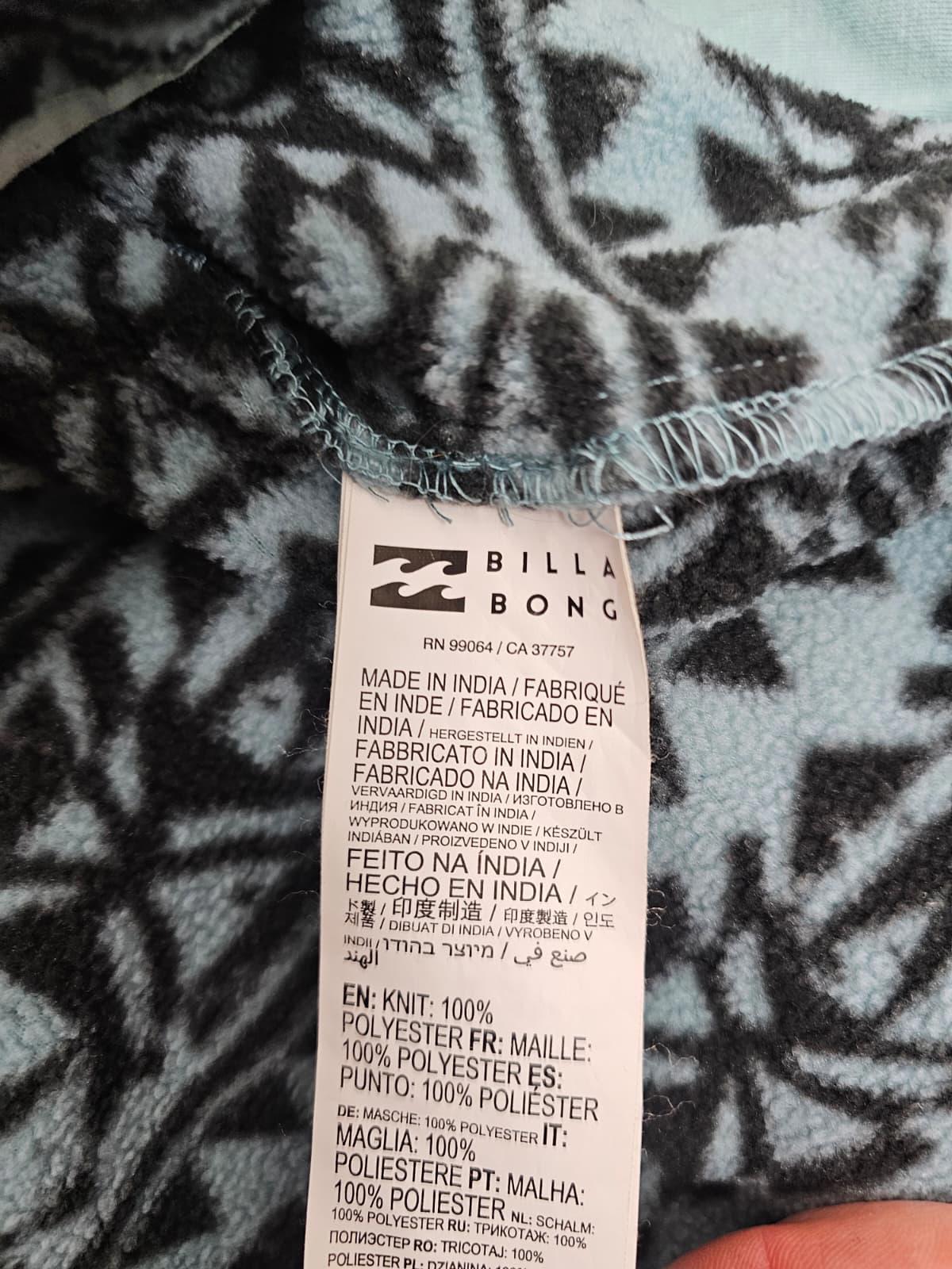Billabong Womens Adventure Division Full Zip Pattern Fleece Jacket - S/Small