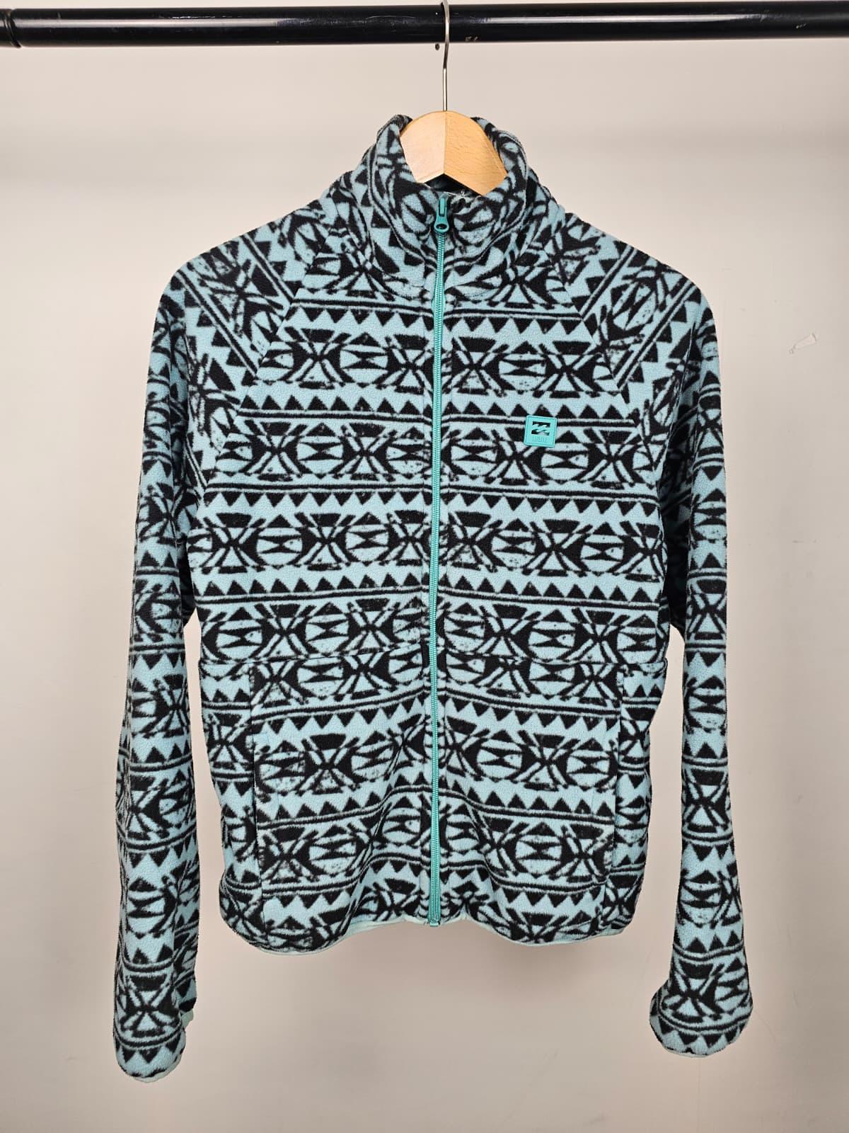 Billabong Womens Adventure Division Full Zip Pattern Fleece Jacket - S/Small