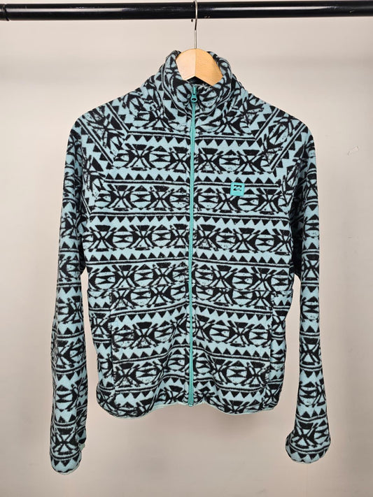 Billabong Womens Adventure Division Full Zip Pattern Fleece Jacket - S/Small