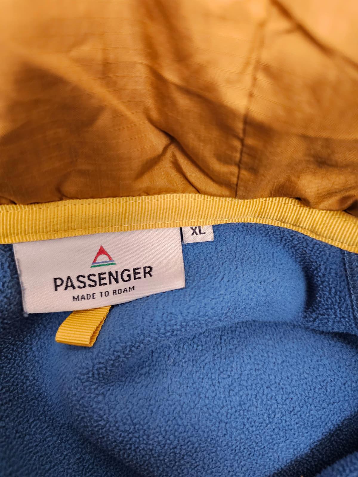 Passenger Mens Woodland Pullover Polar Lined 1/2 Zip Fleece Jumper - XL