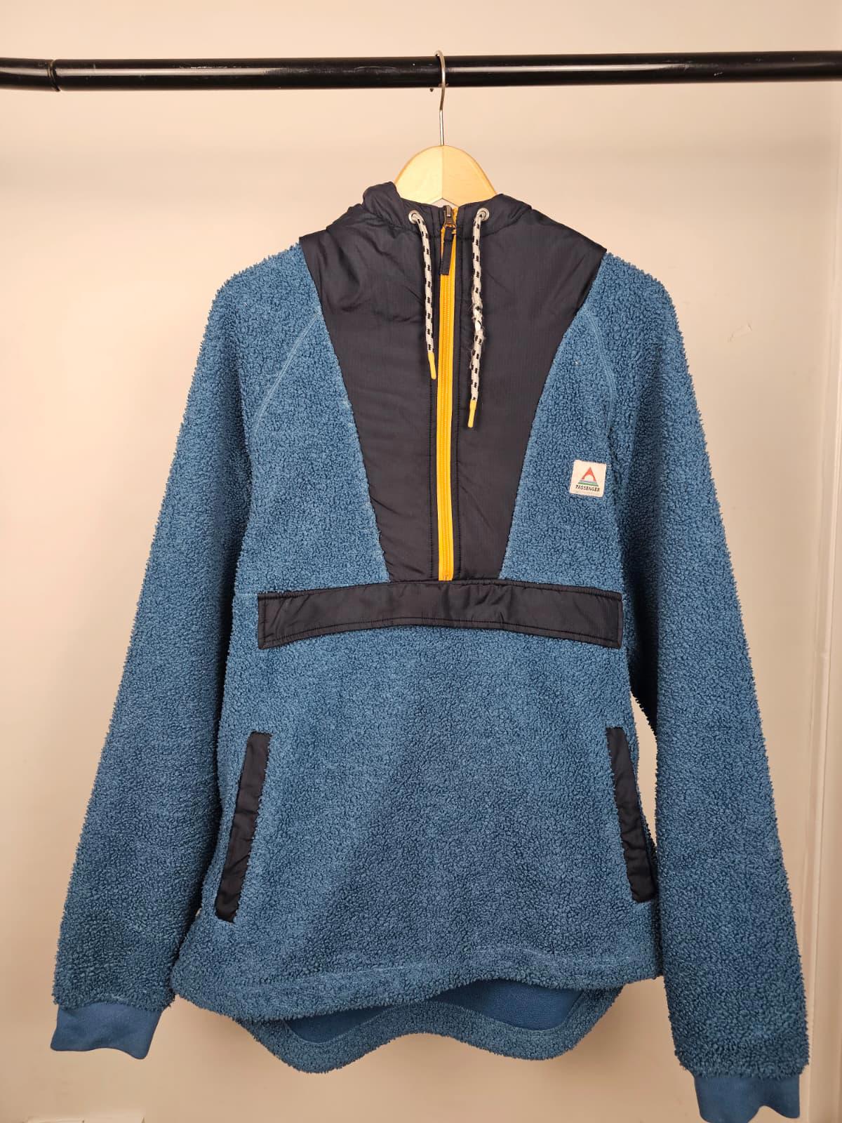 Passenger Mens Woodland Pullover Polar Lined 1/2 Zip Fleece Jumper - XL