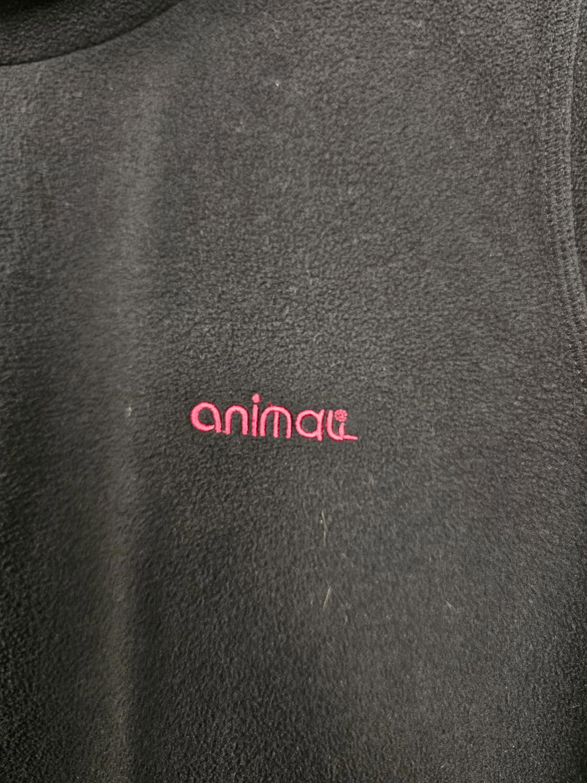 Animal Womens Y2K 2000's Cowl Neck Pullover Embroidered Fleece Jumper - UK 12