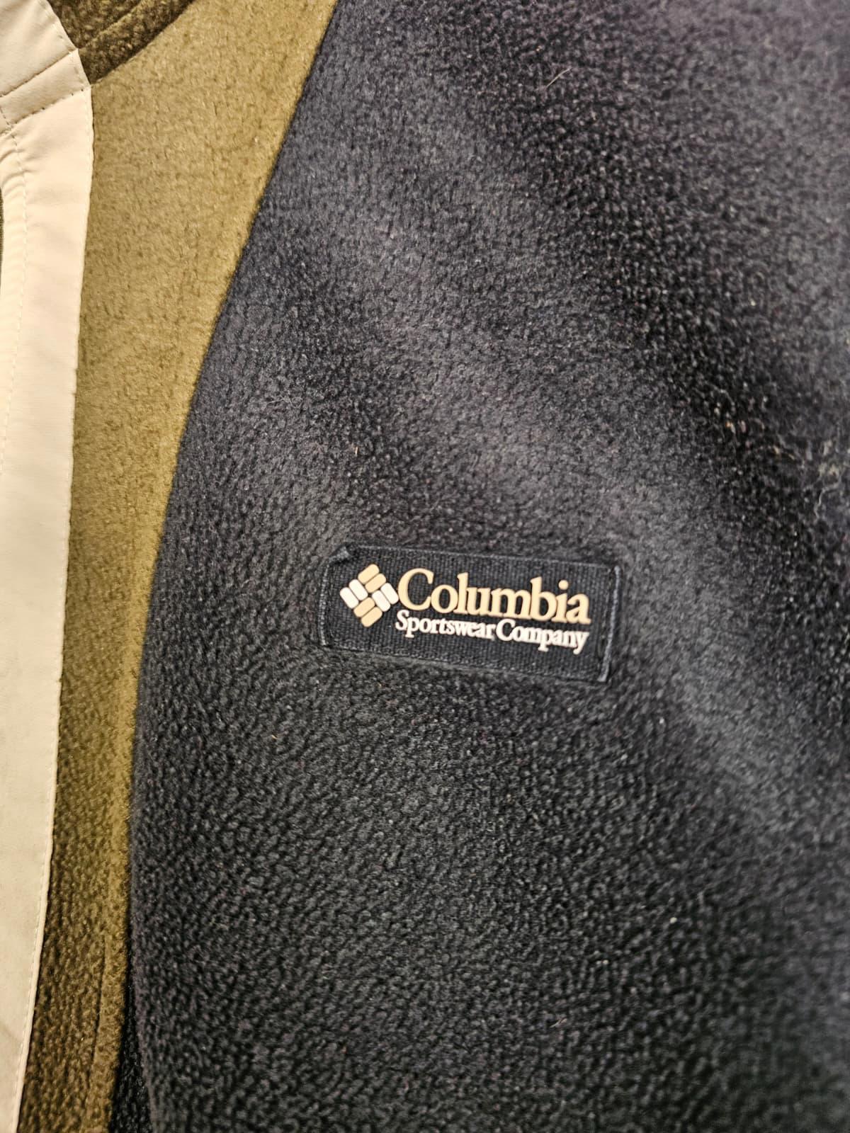 Columbia Mens Backbowl Full Zip Fleece Jacket - S/Small - Khaki/Black