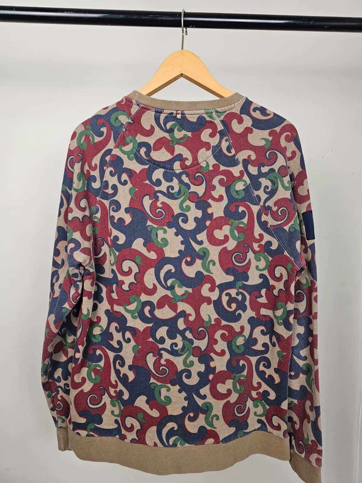 Pretty Green Mens Retro Print Pullover Jumper/Sweatshirt - M/Medium