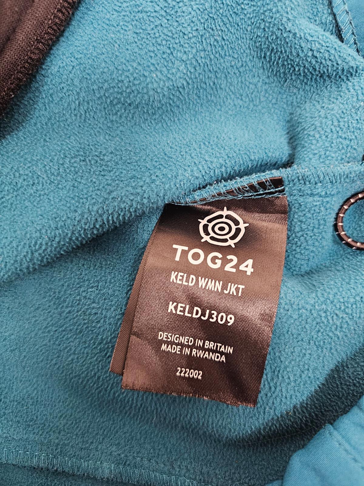 TOG 24 Womens Full Zip Soft Shell Fleece Lined Wind Proof Jacket - UK 14