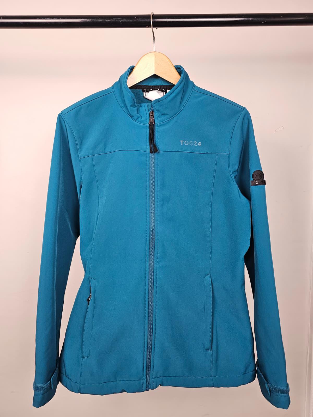 TOG 24 Womens Full Zip Soft Shell Fleece Lined Wind Proof Jacket - UK 14