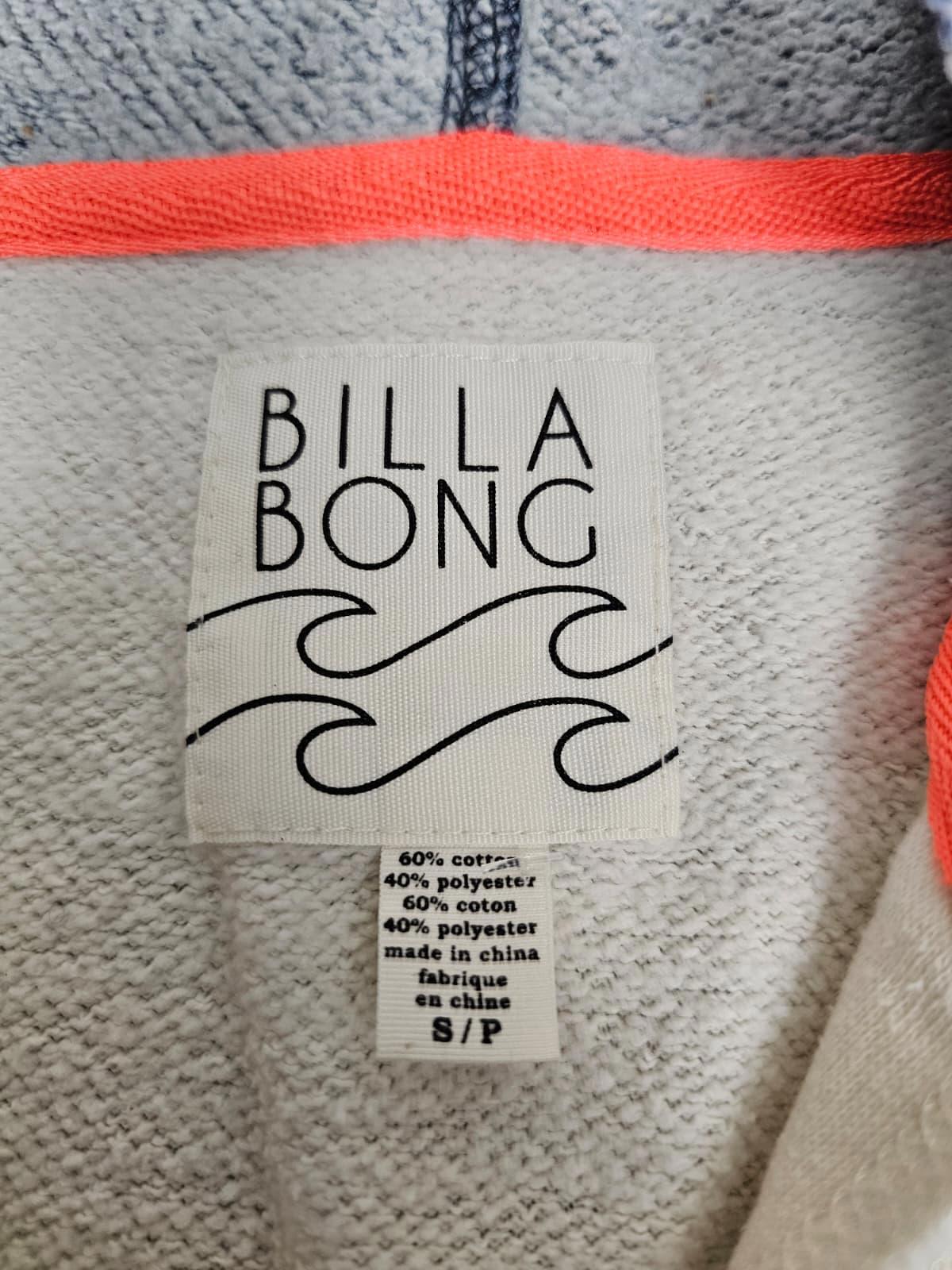 Billabong Womens Y2K 2000's V Neck Anchor Print Pullover Hoodie - S/Small