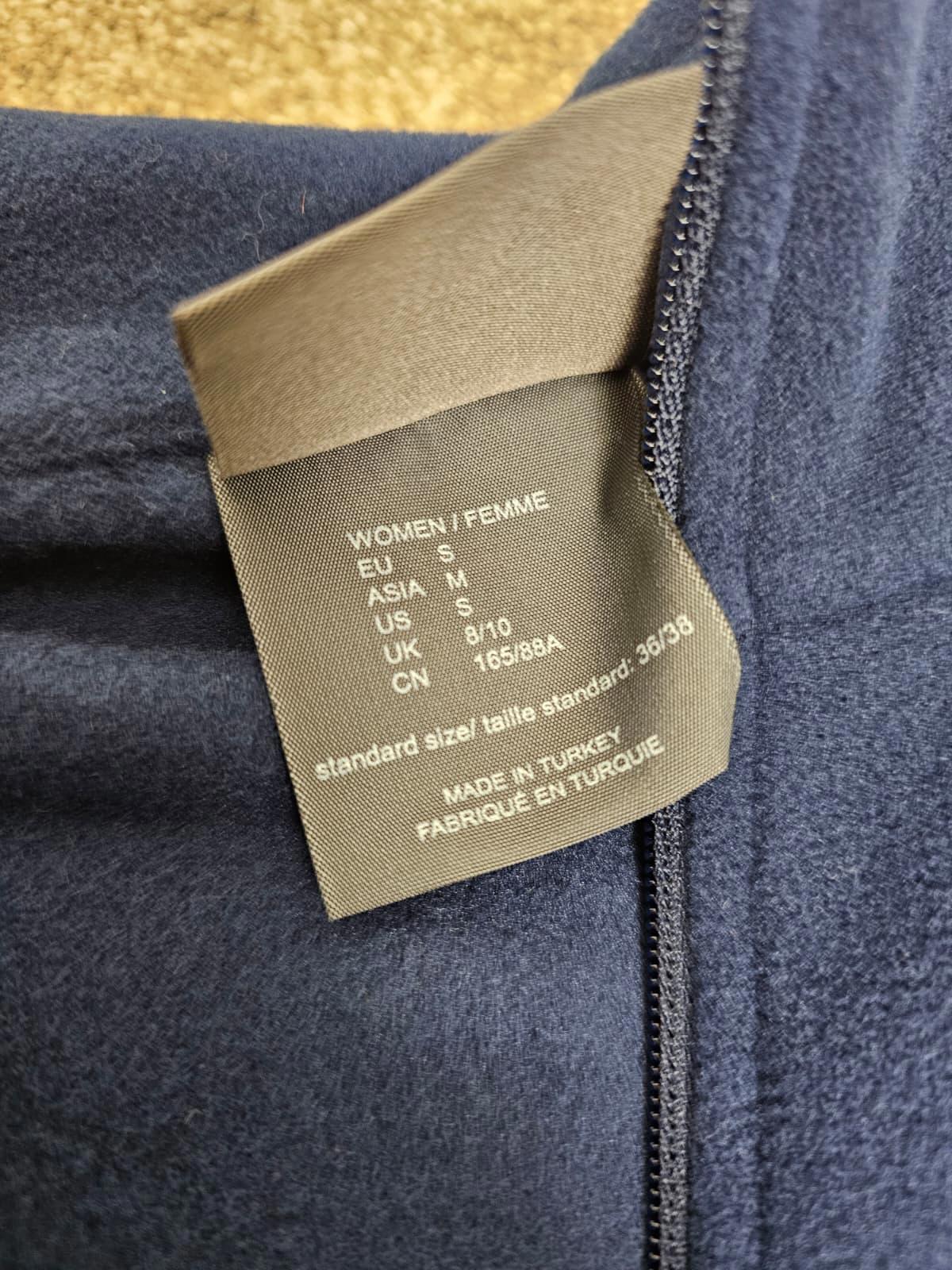 Jack Wolfskin Women's Navy Polartec Fleece 1/2 Zip Jumper - 8/10 - Navy