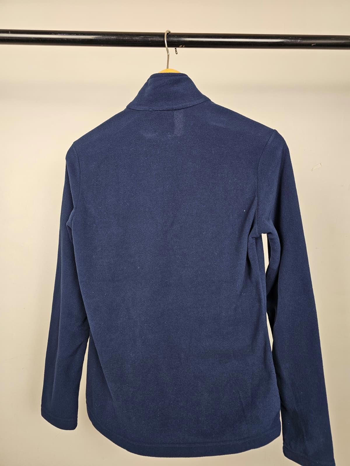 Jack Wolfskin Women's Navy Polartec Fleece 1/2 Zip Jumper - 8/10 - Navy