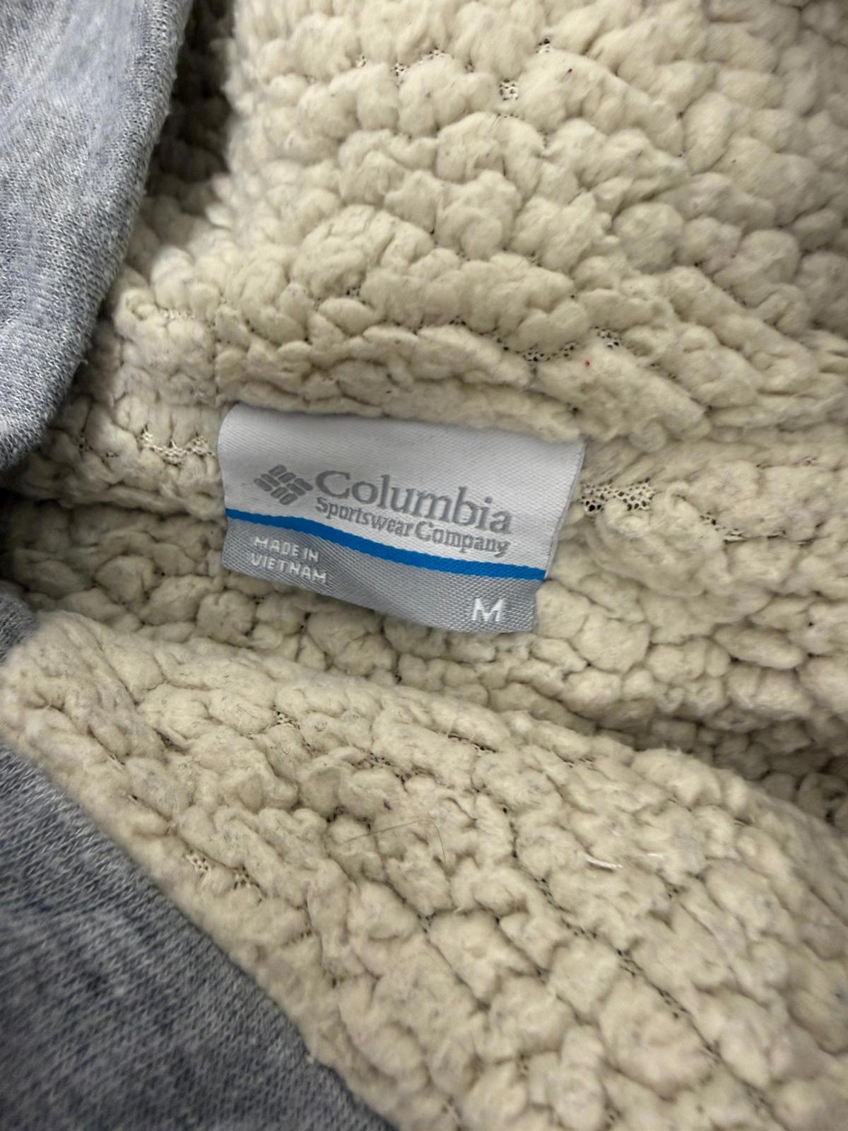Columbia Womens Asymmetric Snap Button Sherpa Fleece Lined Jacket - M/Medium